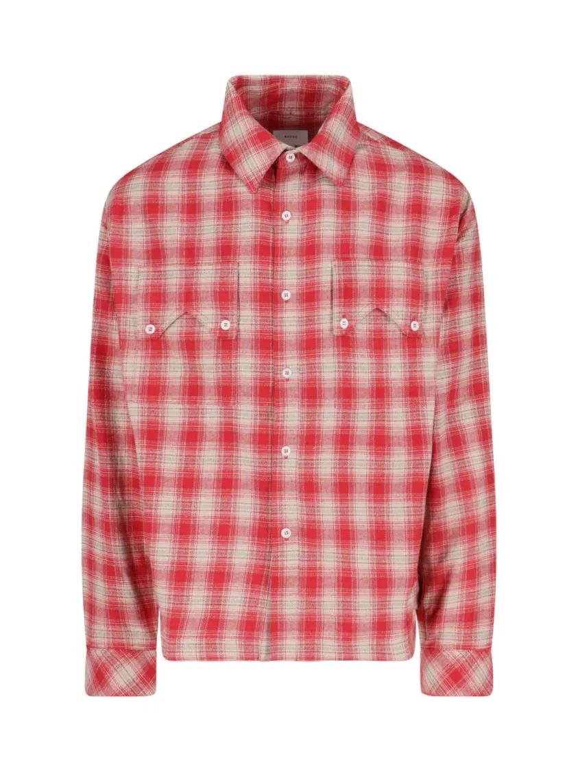 Thumbnail - Rhude - Checked Shirt – Red - Größe M - rot
