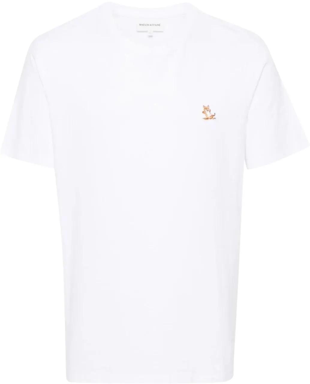 ★関税込★Maison Kitsune★CHILLAX FOX PATCH CLASSIC T BLACK CHILLAX FOX PATCH REGULAR TEE-SHIRT | Maison Kitsuné