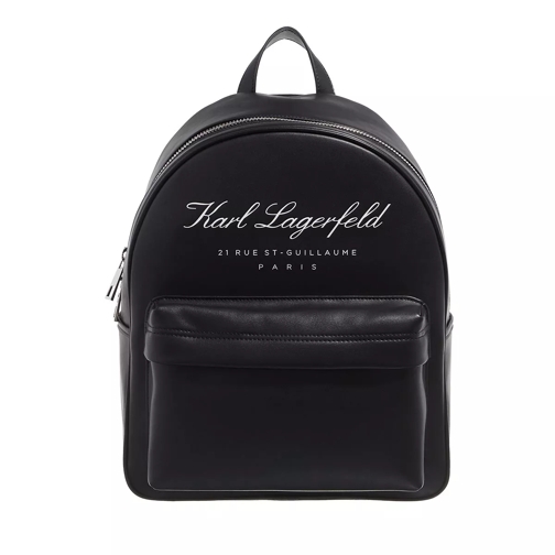 Karl Lagerfeld Hotel Karl Backpack Tech Leath Black Rucksack