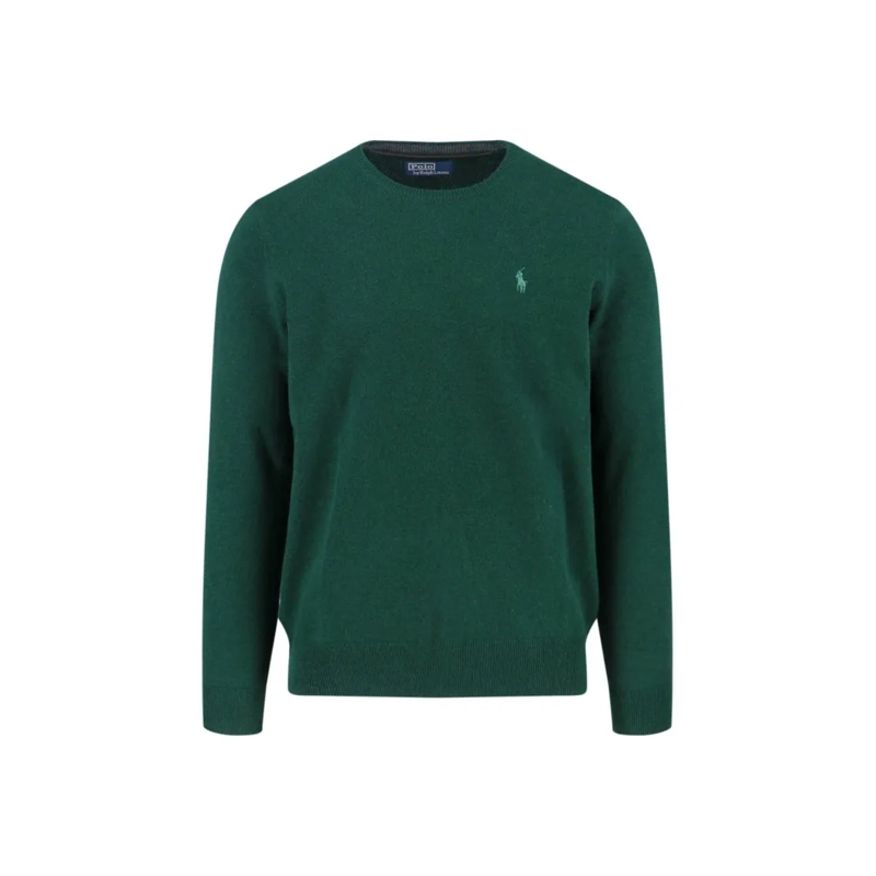 Polo Ralph Lauren Pullover Classic Crew Neck Sweater With Embroidered Logo De Green