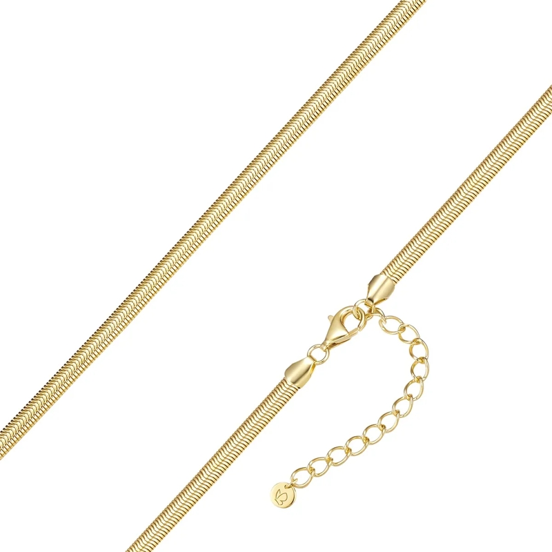 Glanzstücke München Mittellange Halskette Sterling Silber Halskette gold(Image 3)