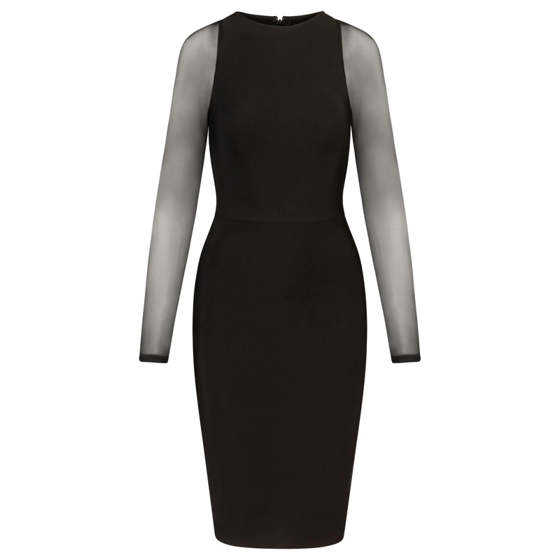 Kraimod Midikleid Bandagekleid schwarz