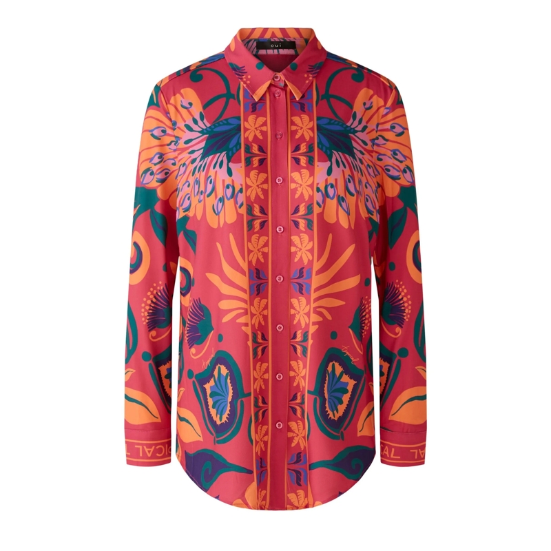 Oui Bluse Bluse pink