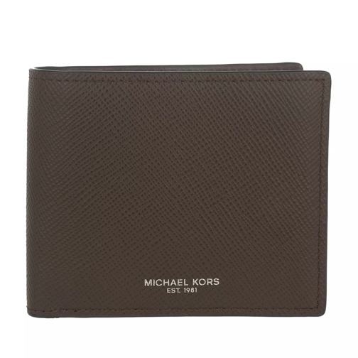 MICHAEL Michael Kors Harrison Billfold With Coin Pocket Leather Mocha Portefeuille à deux volets