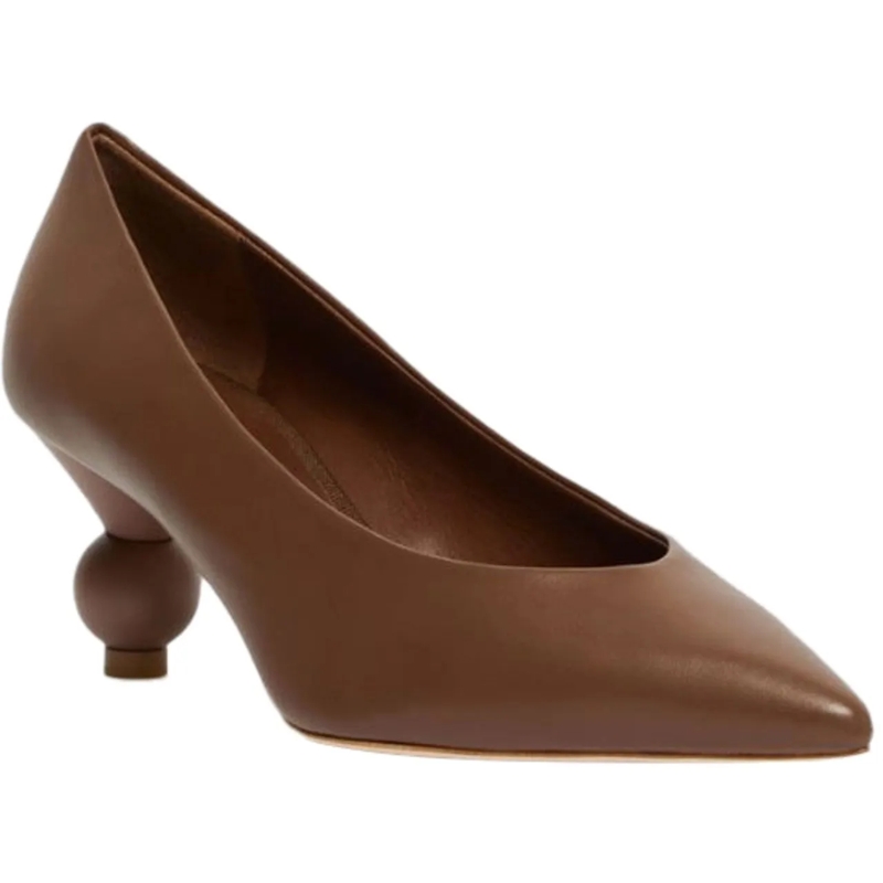 Max Mara Pumps With Heel Leather Brown braun