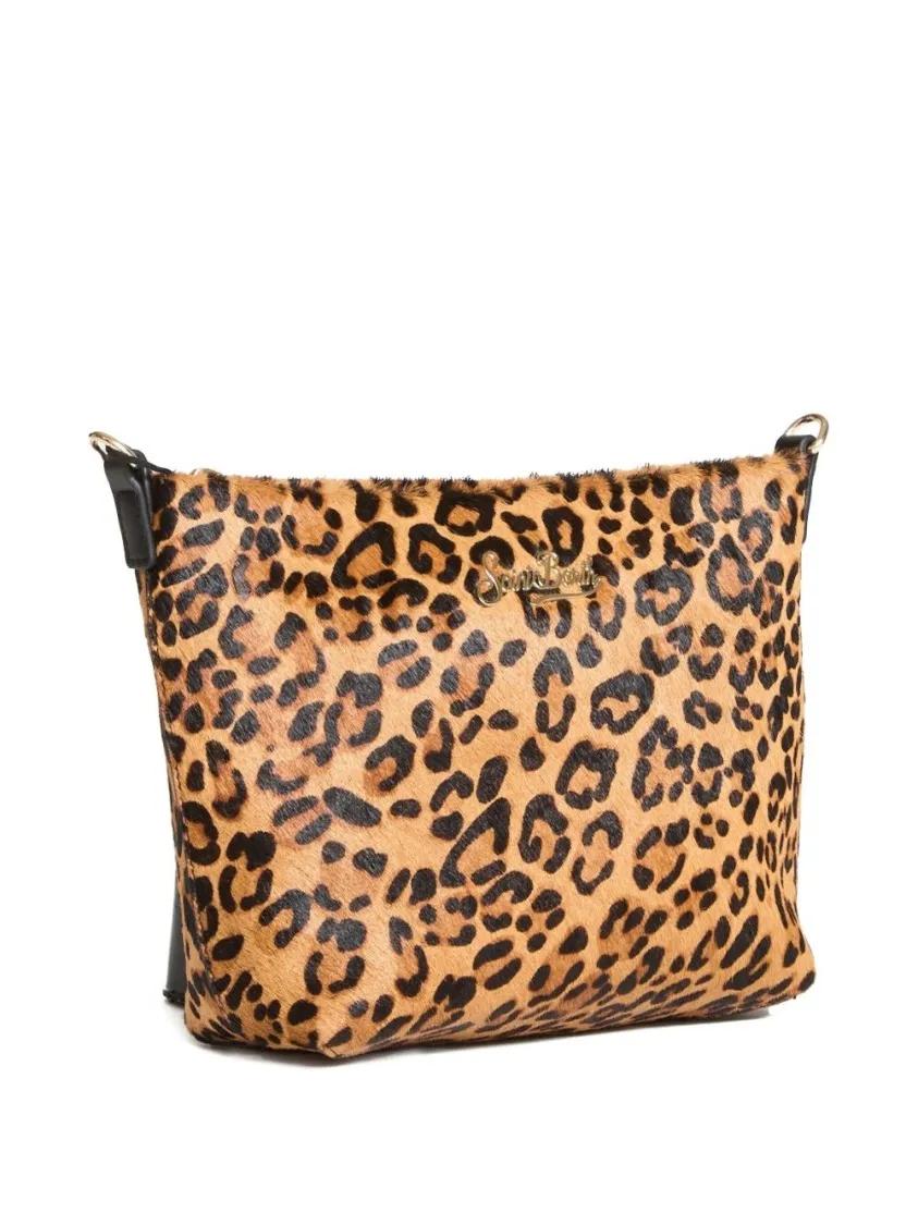 Thumbnail - Mc2 Saint Barth Hobo Bags - Bold Leopard Print Handbag - Gr. unisize - in Braun - für Damen