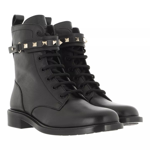 Valentino Garavani Boots Leather Black Ankle Boot