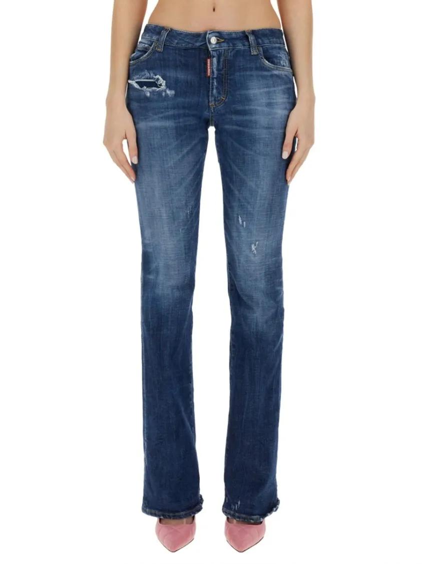 Thumbnail - Dsquared2 - Blue Flare Jeans - Größe 40 - blau