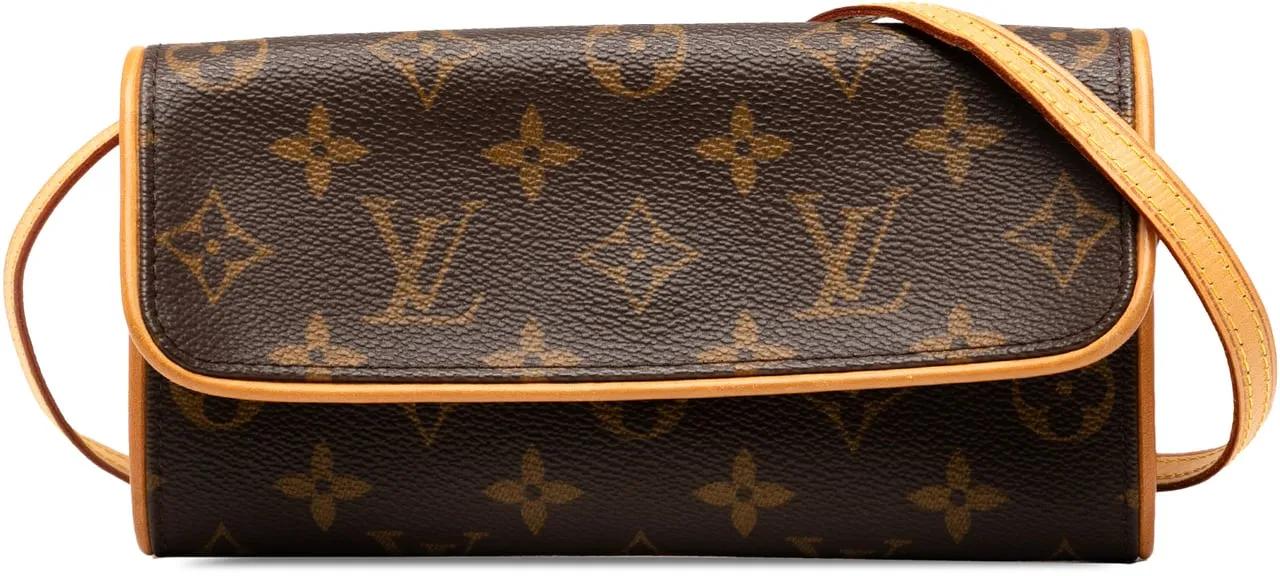 Louis Vuitton Hobo Bags - Monogram Pochette Twin PM - Gr. unisize - in Braun - für Damen