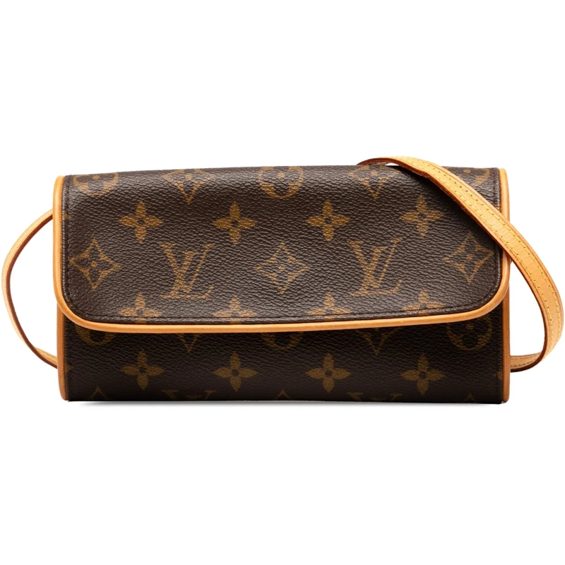Louis Vuitton Sac à bandoulière Monogram Pochette Twin PM braun