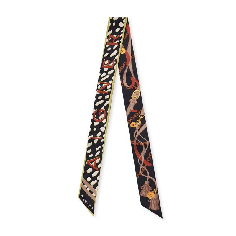 AIGNER Écharpe légère Tuch aus Seide Multicolor