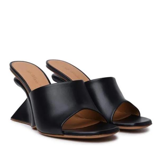 Off-White Sandalen & Sandaletten - Jug%27 Black Leather Sandals - Gr. 36 (EU) - in Schwarz - für Damen