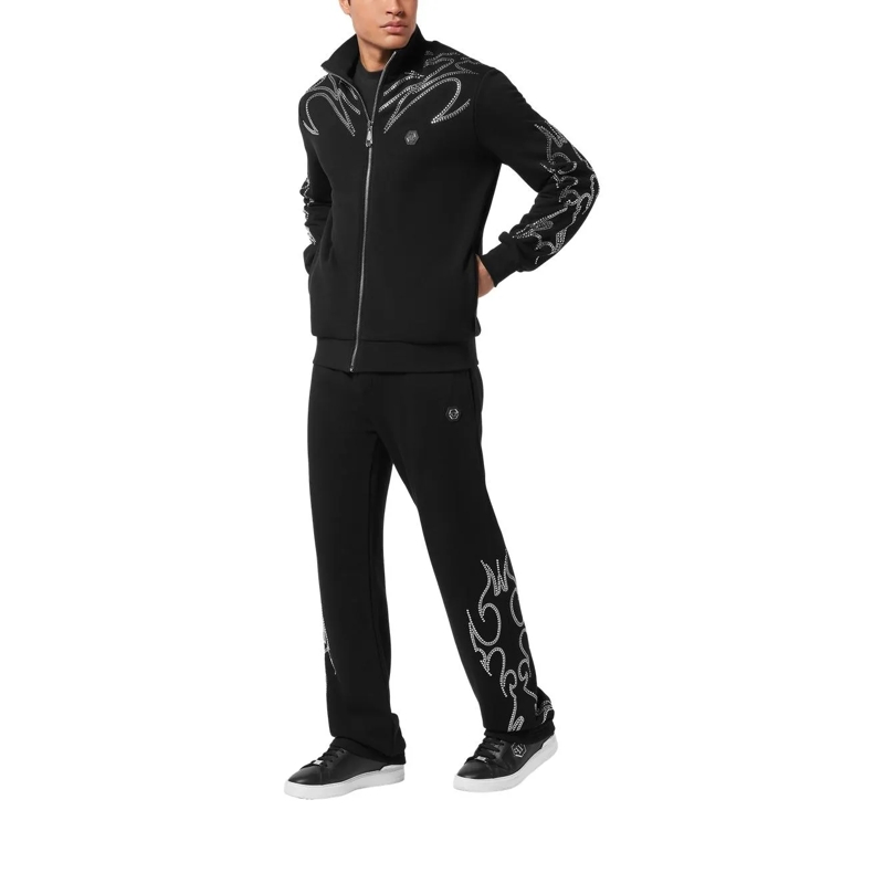 Philipp Plein Daunenjacke Jogging Jacket Stud-Embellished schwarz(Image 2)