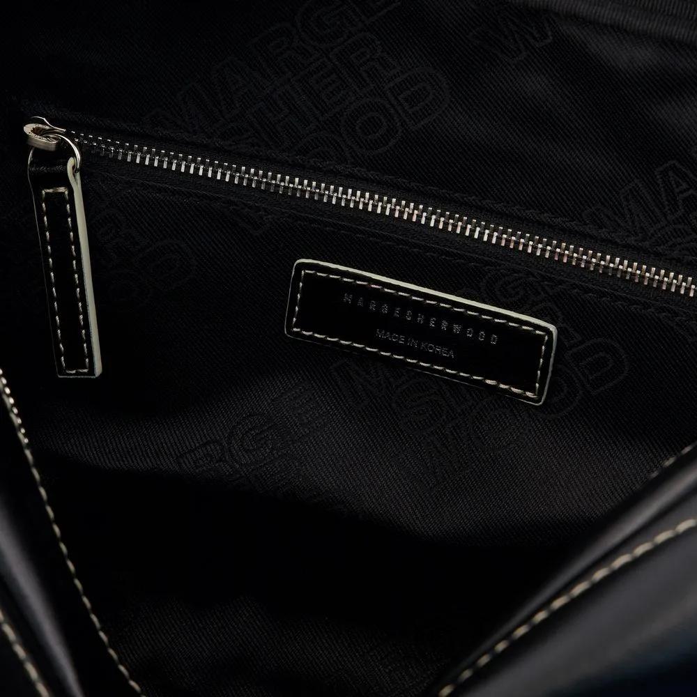 MARGE SHERWOOD Hobo bags Soft Boston Shoulder Bag Leather Black in zwart
