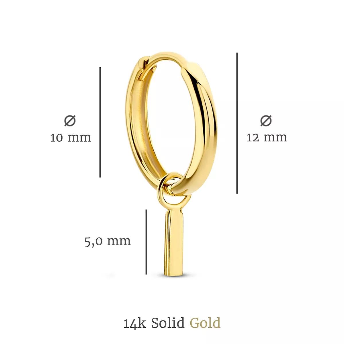 Thumbnail - Isabel Bernard Ohrringe - Monceau Josephine 14 karat hoop earrings with rod - Gr. unisize - in Gold - für Damen