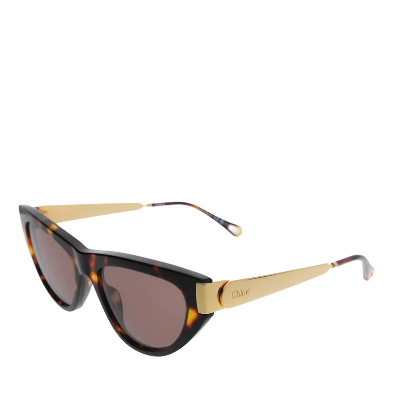 Chloé Sonnenbrille CH0350S Havana-Gold-Brown