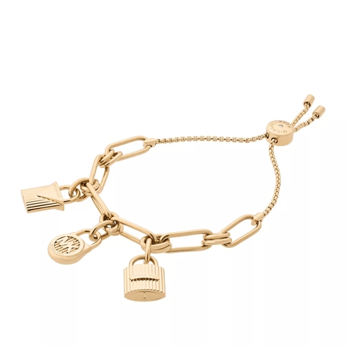 Michael Kors MKJ6816710 Logo Lock Charm Bracelet Gold Bracelet