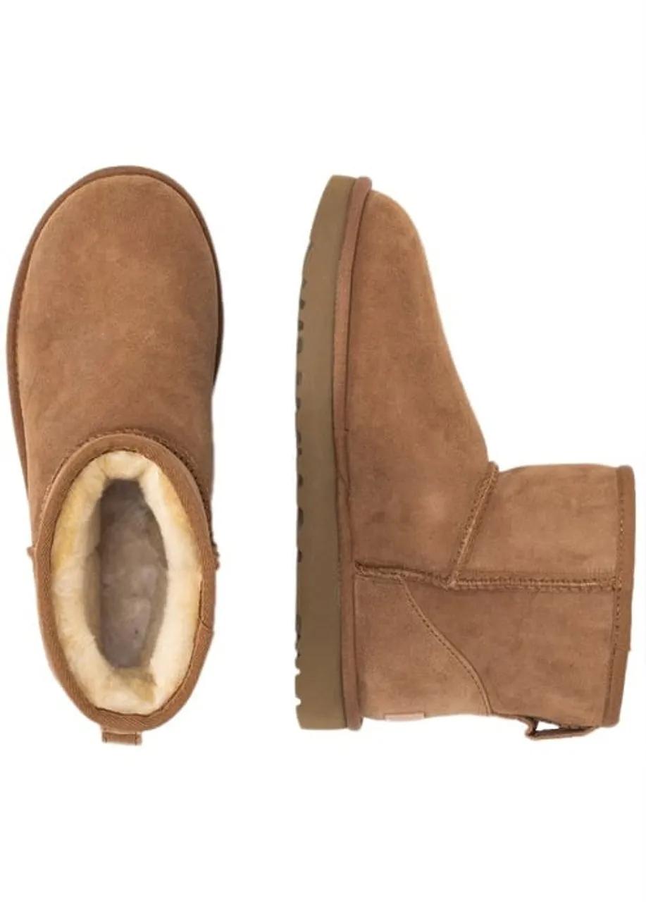 Thumbnail - UGG Stiefel - UGG Biscuit suede Classic Mini II ankle boots - Gr. 5 - in Braun - für Damen