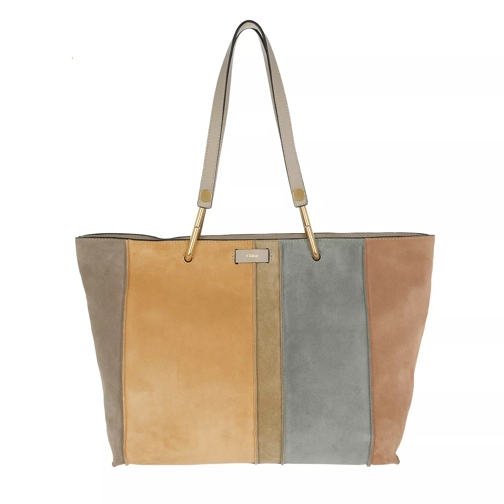 Chloé Keri Shopper Velour Pastel Grey Shopping Bag