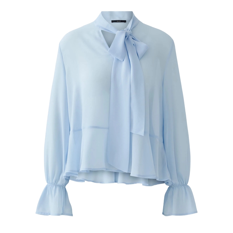 Oui Bluse Bluse hell-blau