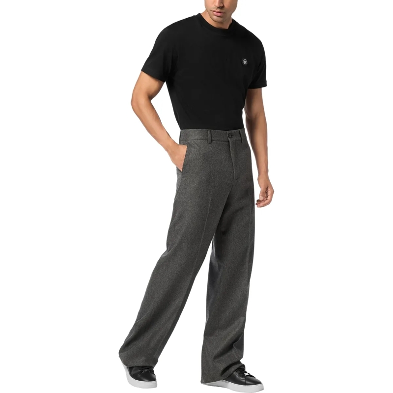 Philipp Plein Hose Weite Hosenbeine grau(Image 4)