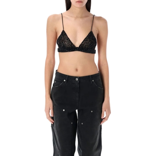 Golden Goose T-Shirts BRA CRYSTAL BRAIDED schwarz