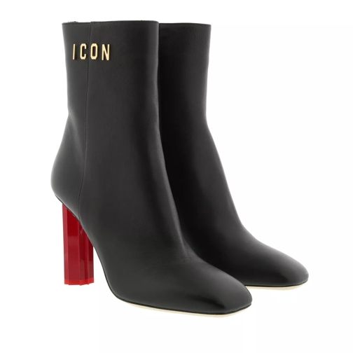 Dsquared2 Icon Heel Ankle Boot Black Stiefelette