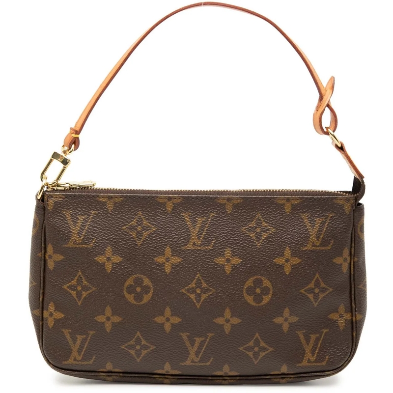 Louis Vuitton Schultertasche Monogram Pochette Accessoires braun