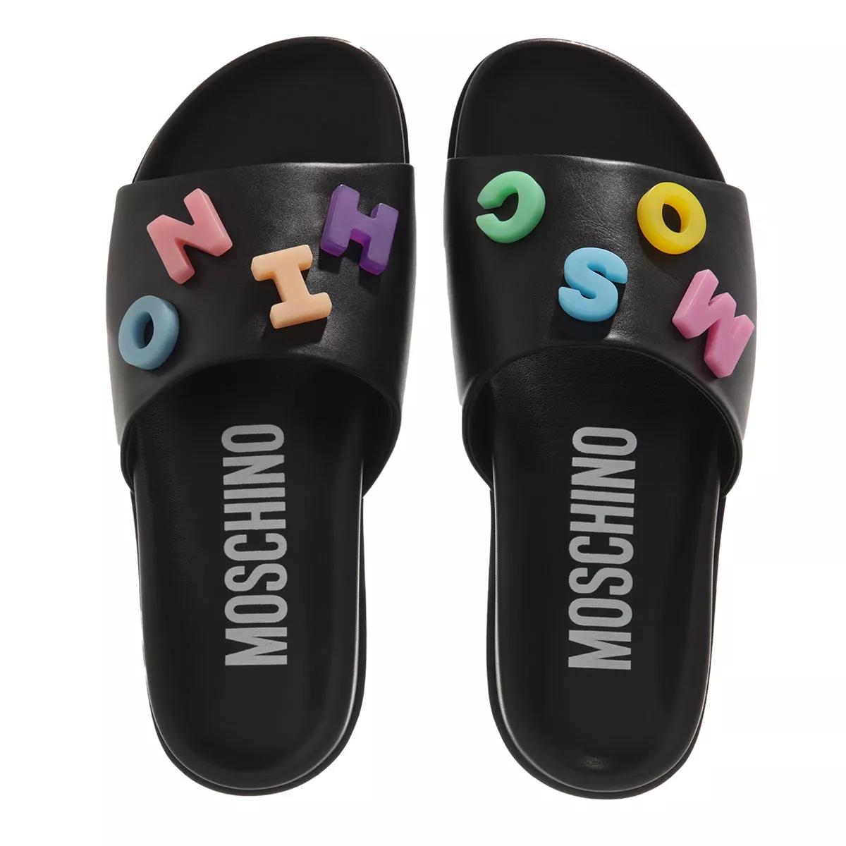 Moschino best sale multicolor slides