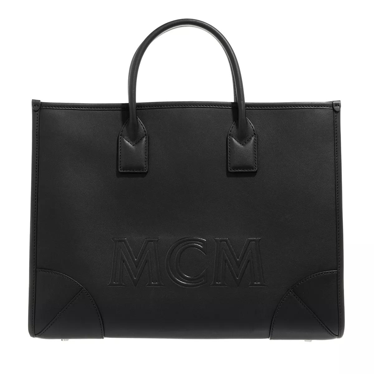 MCM Munchen Tote Large Black Tote