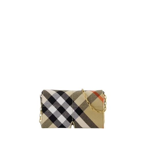 Burberry Schultertasche Snip Mini Wallet On Chain - Synthetic - Beige Neutrals