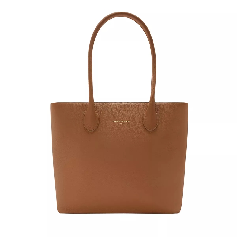 Isabel Bernard Sac à provisions Honoré Lysanne Camel Calfskin Leather Shoulder Bag