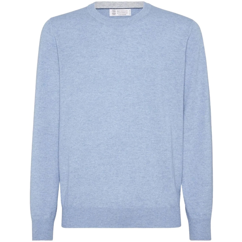 Brunello Cucinelli  Sweaters Clear Blue blau