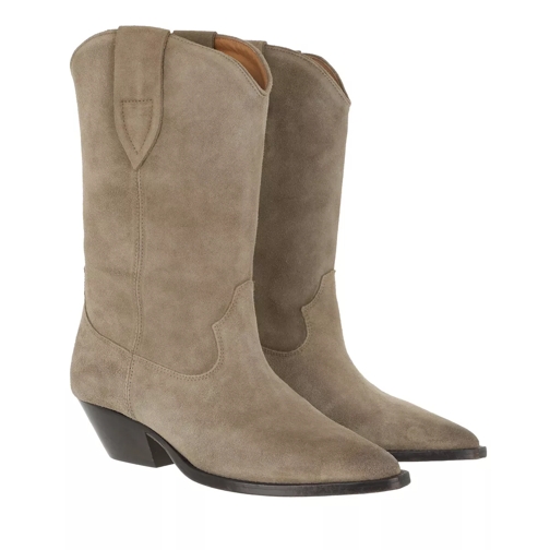 Isabel Marant Duerto Boots Suede Leather Taupe Stiefel