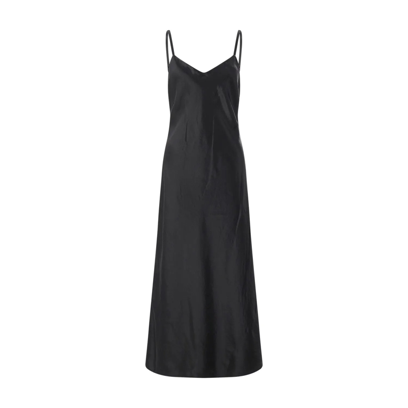 Vince Robe longue Maxikleid aus Satin blau(Image 4)