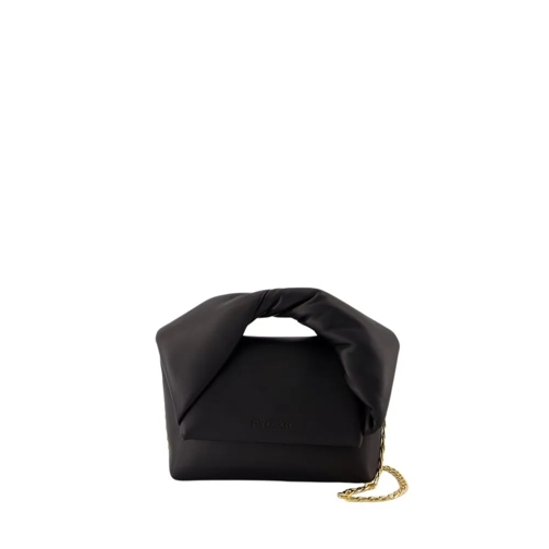 J.W.Anderson Schultertasche Small Twister Crossbody - Leather - Black Black