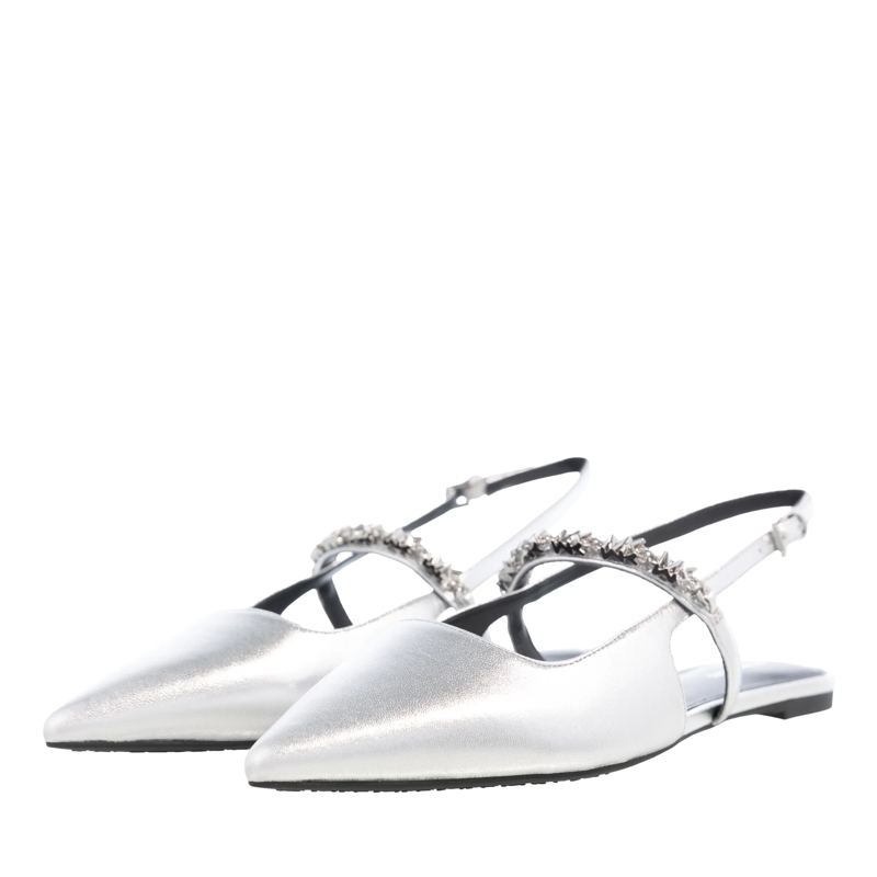 MICHAEL Michael Kors Balletschoenen Dina Flex Sling Flat Silver(Image 3)