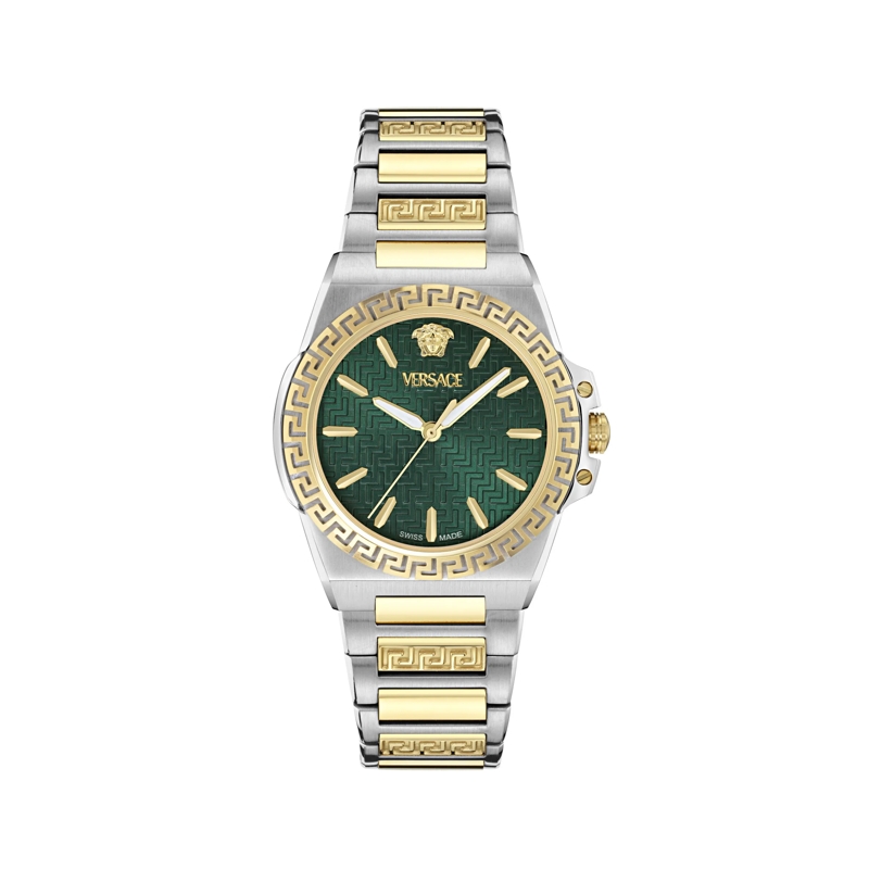 Versace Quarzuhr Quarz-Analoguhr Greca Reaction Lady(Wc-0D silber