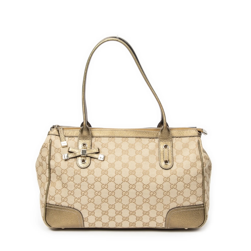 Gucci Crossbody Bag Medium Princy Tote gold