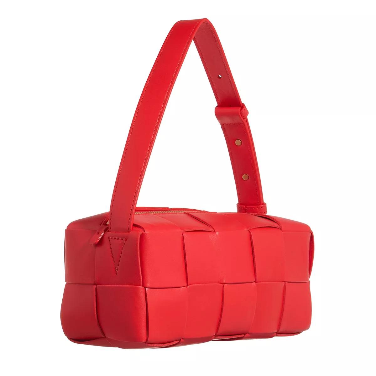 Bottega Veneta Crossbody bags Brick Cassette Crossbody Bag in rood