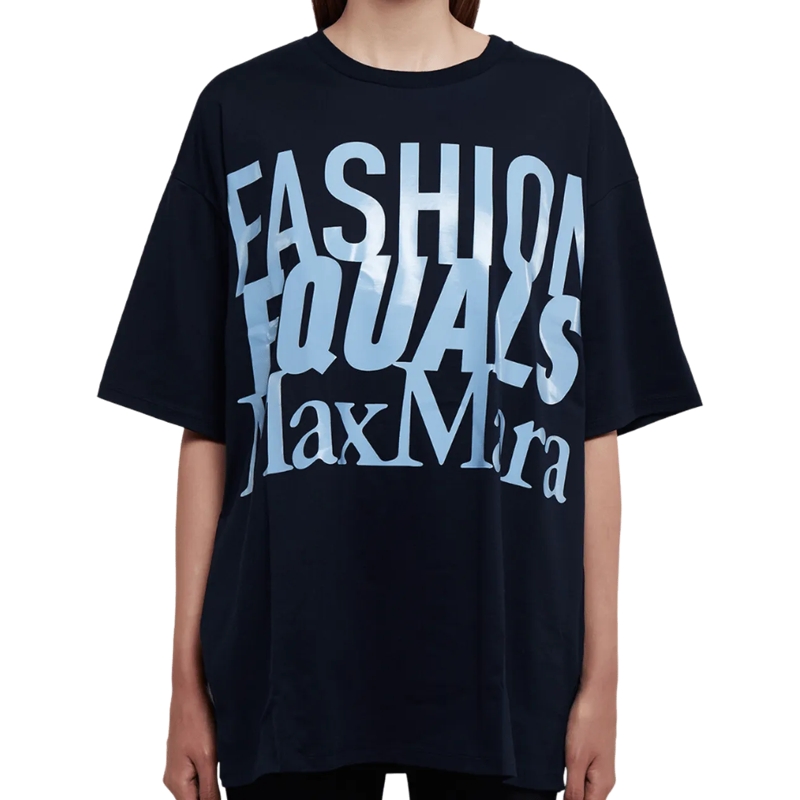 Max Mara T-Shirt T-shirt oversize carlo blau