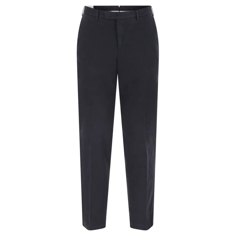 Pt Torino Pantalon de costume Master - Cotton And Cashmere Trousers Black