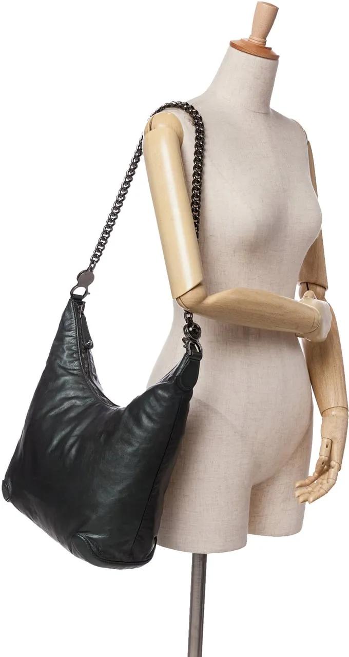 Thumbnail - Gucci Hobo Bags - Medium Leather Galaxy Chain Hobo - Gr. unisize - in Grün - für Damen
