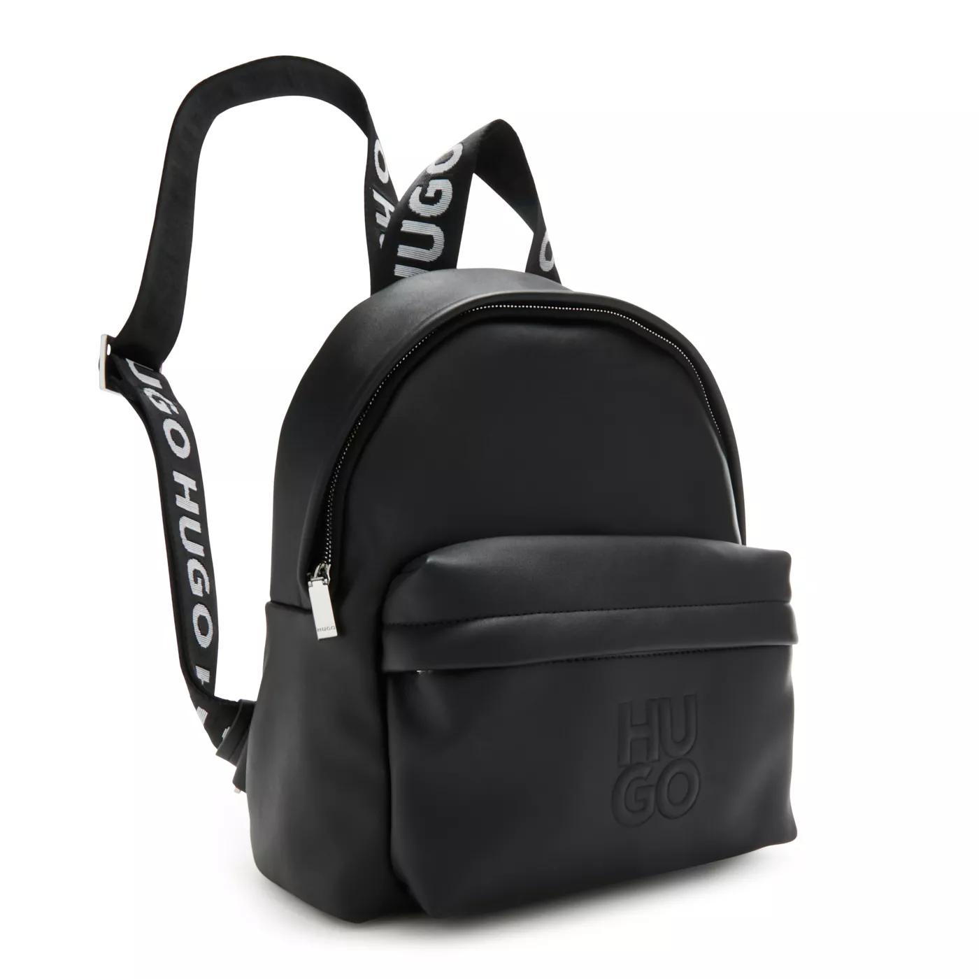 HUGO Rugzakken Boss Bel Schwarze Rucksack 50513080-001 in zwart