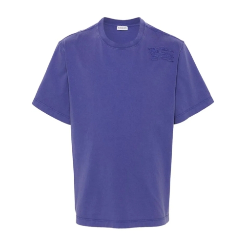 Burberry Violet Blue Cotton T-Shirt Purple T-Shirts