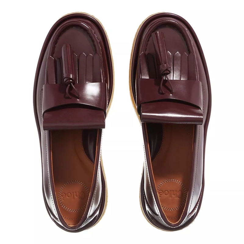 Chloé Loafer Jamie Moccasin Leather Bordeaux(Image 5)