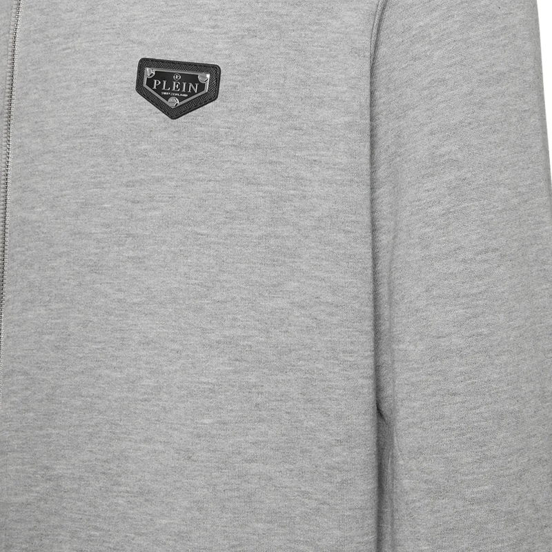 Philipp Plein Top Sweatjacke Mit Kapuze Iconic Plein grau(Image 5)