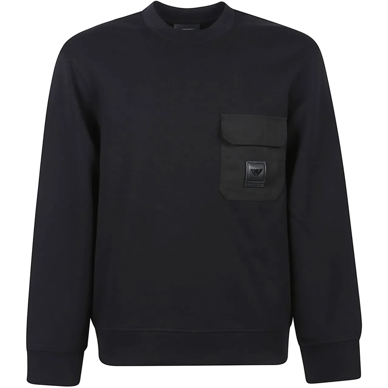 Emporio Armani  Patch Logo Sweatshirt Black schwarz