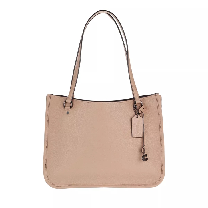 Coach taupe leather outlet handbag