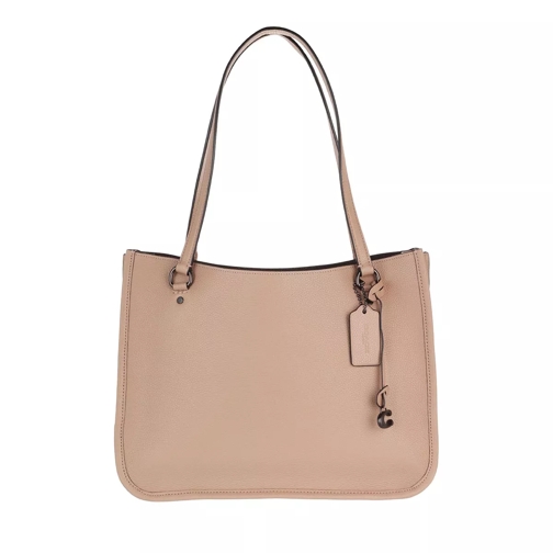 Coach Polished Pebble Leather Tyler Carryall V5/Taupe Shopper